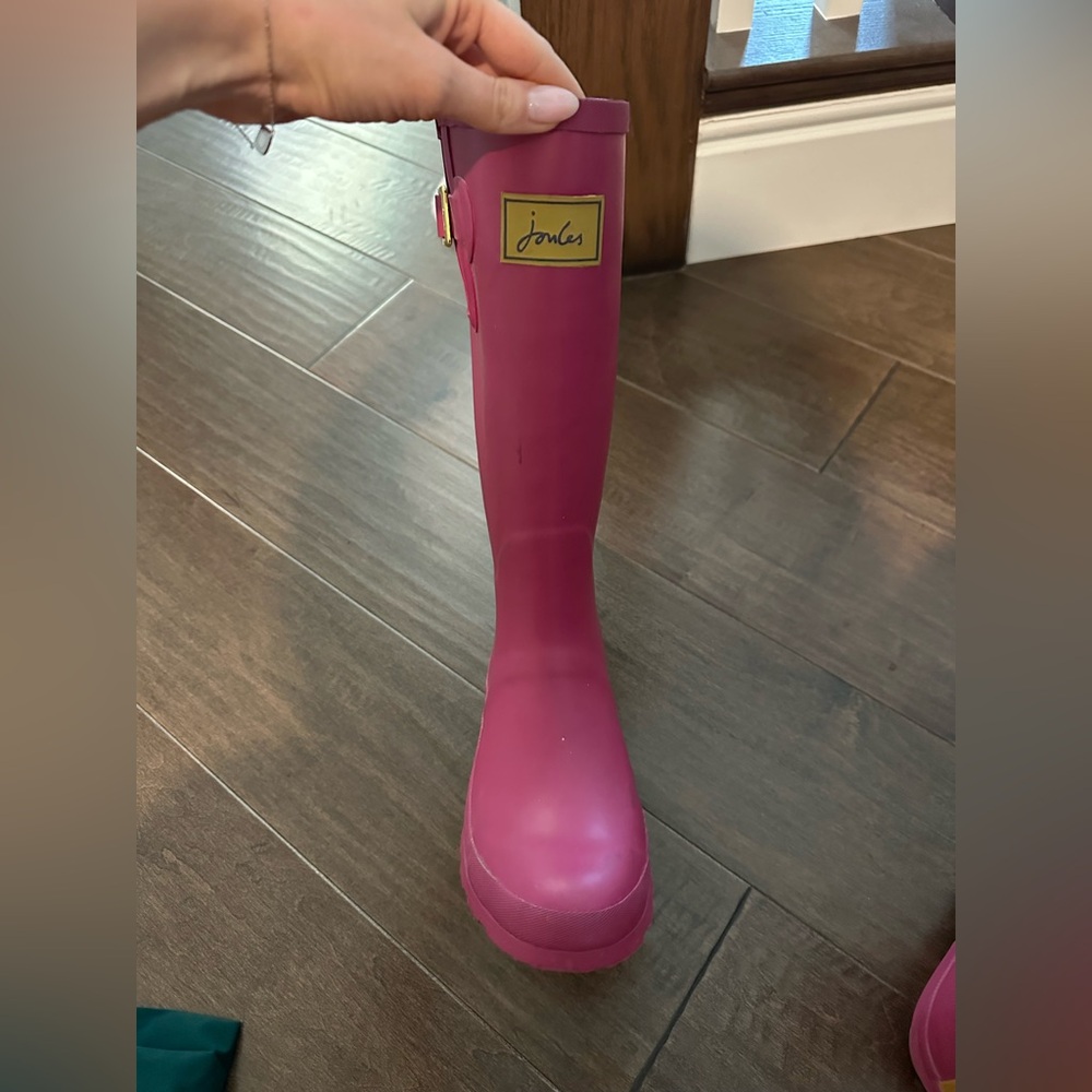 Joules Fuchsia Women's Rain Boots